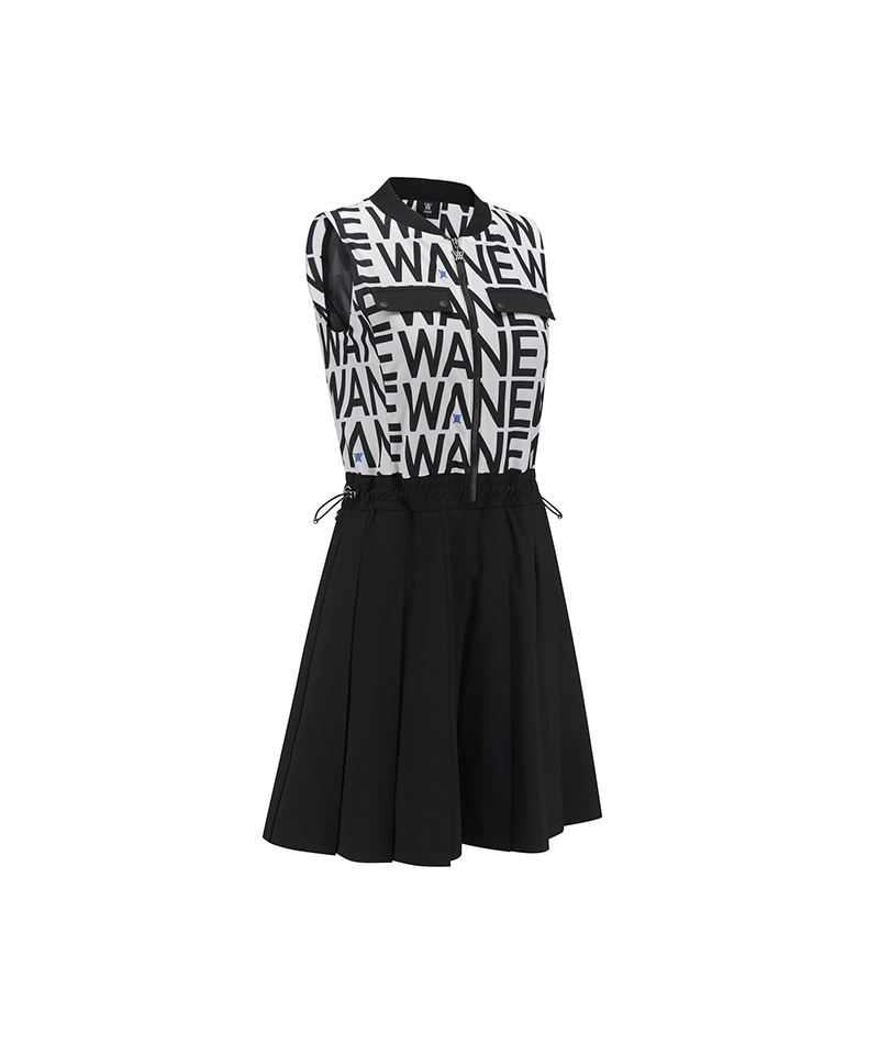 ■ANEW GOLF■ WOMEN EMBOSS JACQUARD ONEPIECEBK ANEW Golf Women's Emboss Jacquard One-Piece - Black – Anew