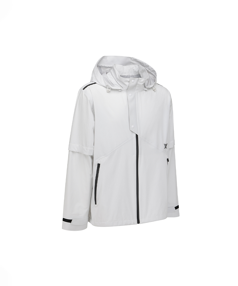 ANEW Golf Men's SM Essential Rain Jacket - Light Grey