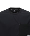 Men's Ribbed Crew Neck Short T-Shirt - Black