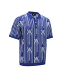 Men Rain Logo Short Sleeve Sweater - Royal Blue