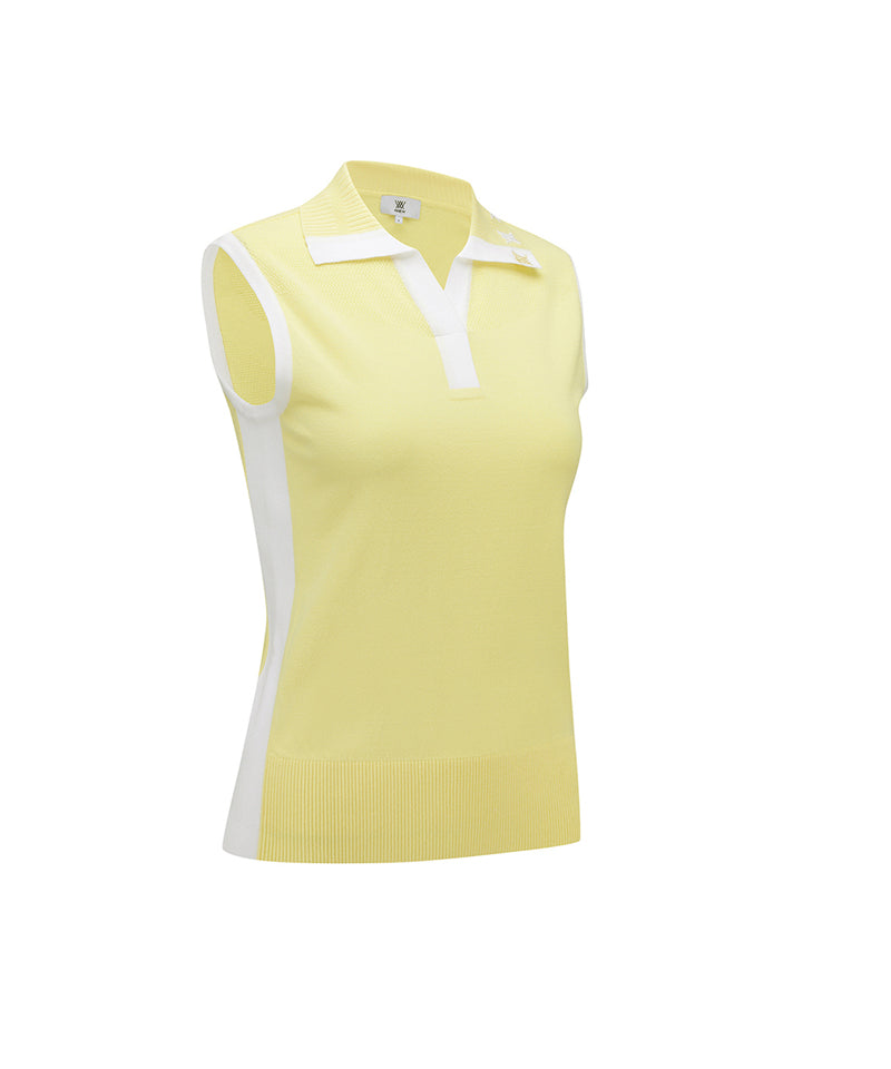 Women Back Signature Logo Sleeveless - Yellow