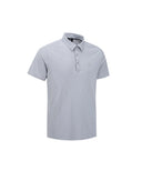 ANEW GOLF Men's SM Black Finish Jacquard Short T-Shirt - Charcoal Gray