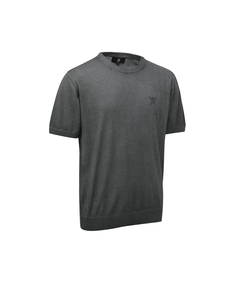 ANEW GOLF Knit Round - Neck T-Shirts - Black