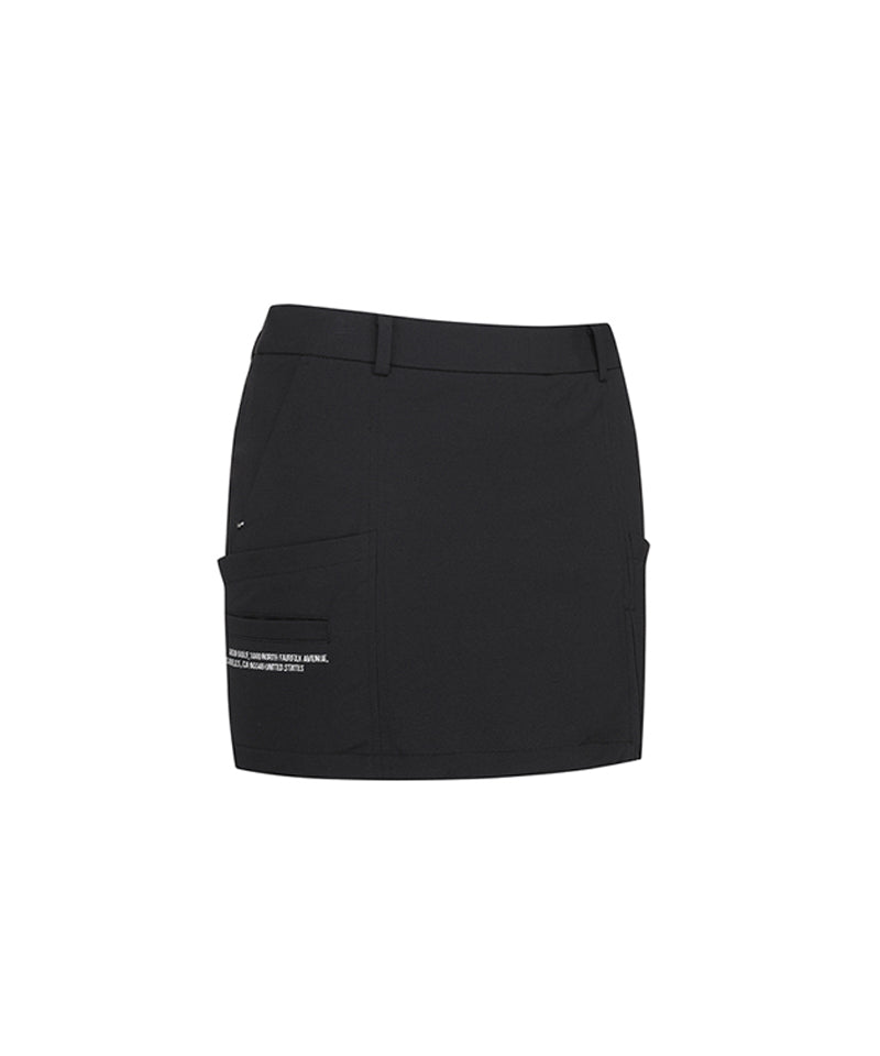 Women's Incision H-Line Skirt - Black