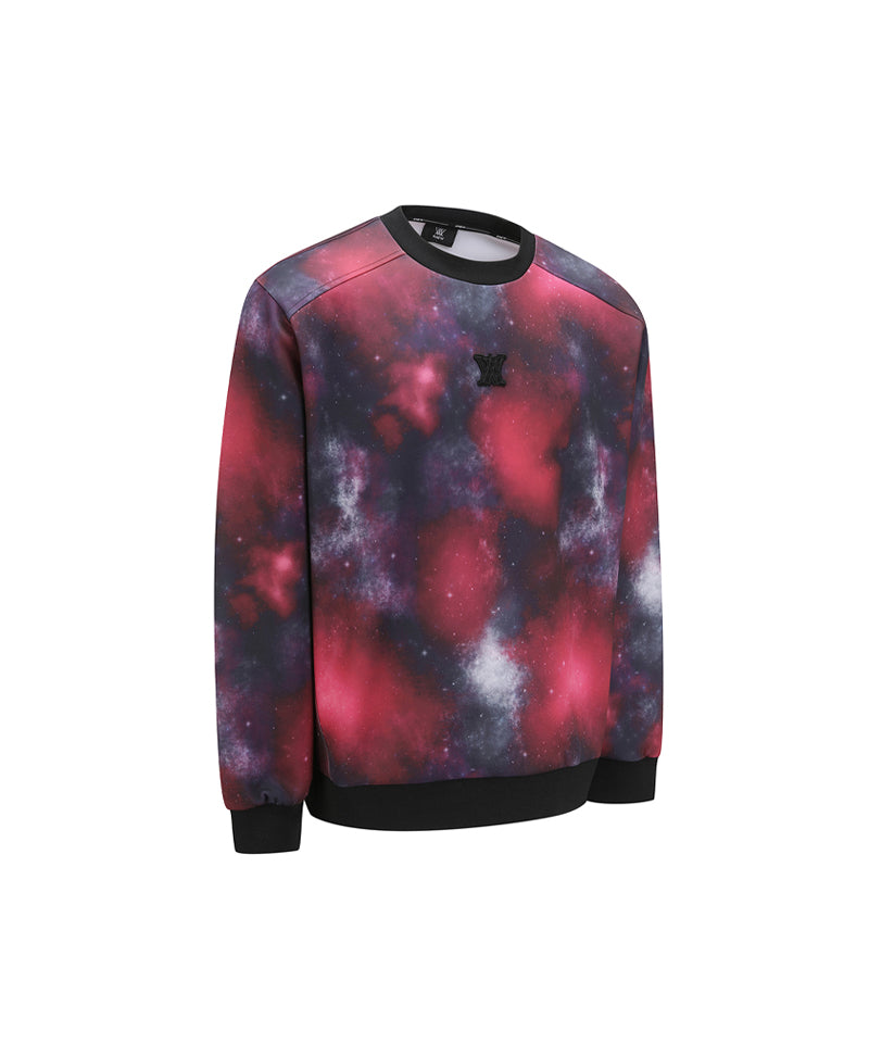 Anew Golf Men's SP Galaxy Pattern Sweatshirt - Red