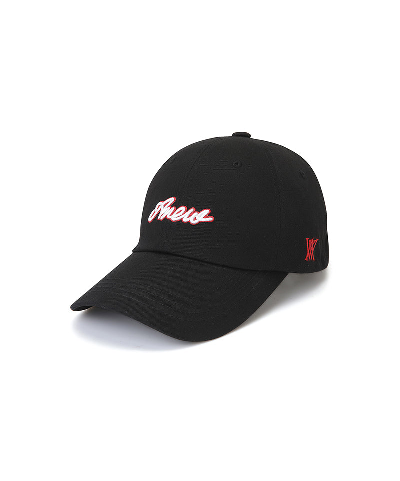 Men's Volume Wording Ball Cap - Black