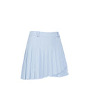 Women's Double Layer Pleats Skirt - Sky Blue