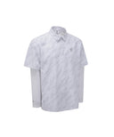 Anew Golf Men's SP Layered Pattern Long T-Shirt - White