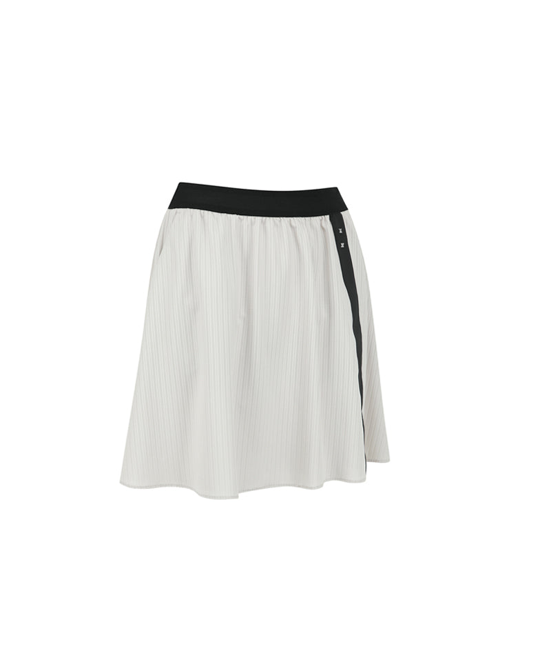 Anew Golf Women's SM Band Flare Skirt - Light Beige