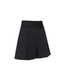 [Signature] Women's Band High Waist Half Pants - Black
