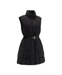 Women's Long Down Vest - Black