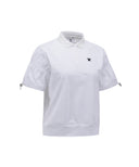 ANEW Golf Women's SM Jacquard Hybrid Short T-Shirt - White