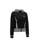 Women's Mosaic Point Hoodie Cardigan - Black