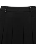 Women's Pocket Point Pleats SQ - Black
