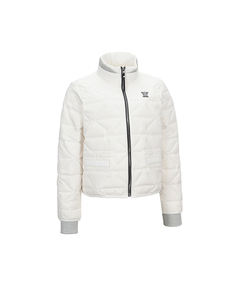 ANEW Golf Women's  Square Tube Down Jacket - Ivory