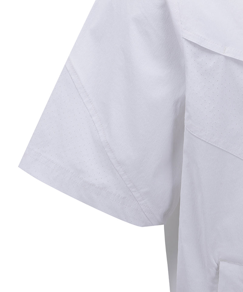 ANEW GOLF Men's SM Short Sleeve Anorak Jacket - White