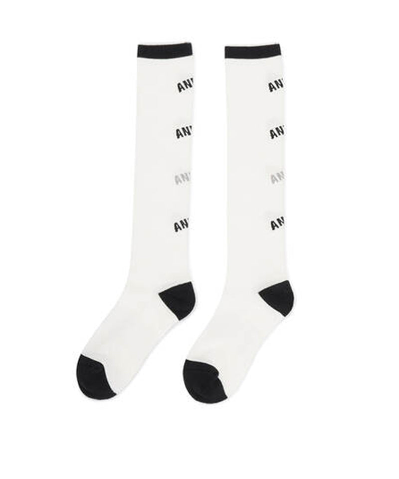 Women's Repeated Knee Socks - Off-White
