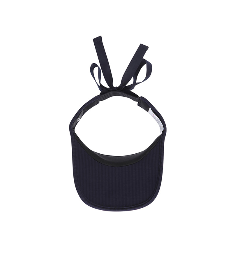 Women's Stripe Visor - Navy