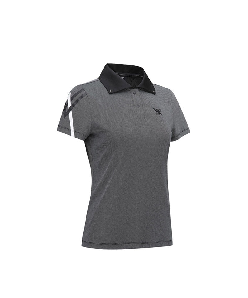 Women's Ice Dots Short T-Shirt - Black