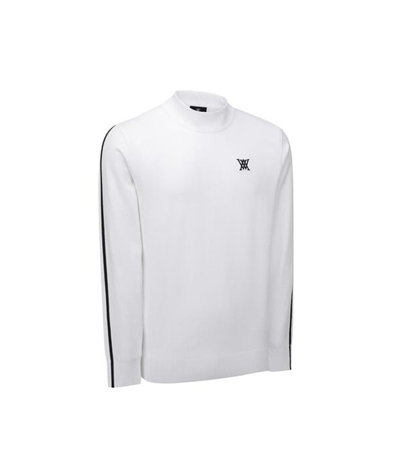 Men's Essential Half Neck Pullover - White