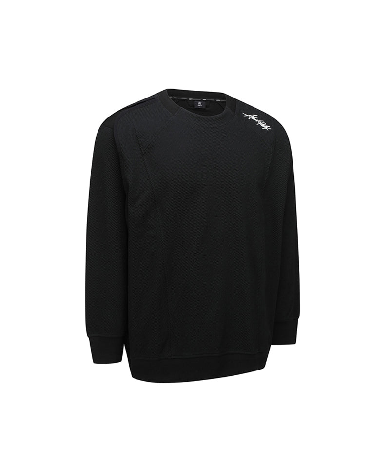 Men's Back Logo Point M To M - Black