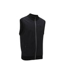 Men's Wooven Mixed Knit Vest - Black