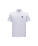 [Signature] Men's Crack Fabric Short T-Shirt - White