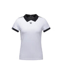 Women's Back Knit Block Short T-Shirt - White