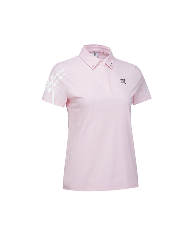 ANEW Golf Women's SM Logo Point Short T-Shirt - Light Pink