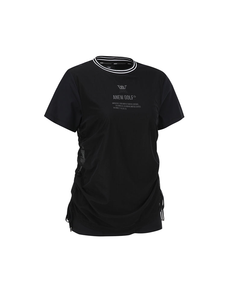 ANEW Golf Women's SM Layered Round Short T-Shirt - Black