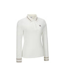 ANEW Golf Women's Knit Collar Long T-Shirt - Ivory