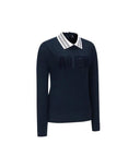 Women's Boucle Embo Logo L/TS - Dark Navy
