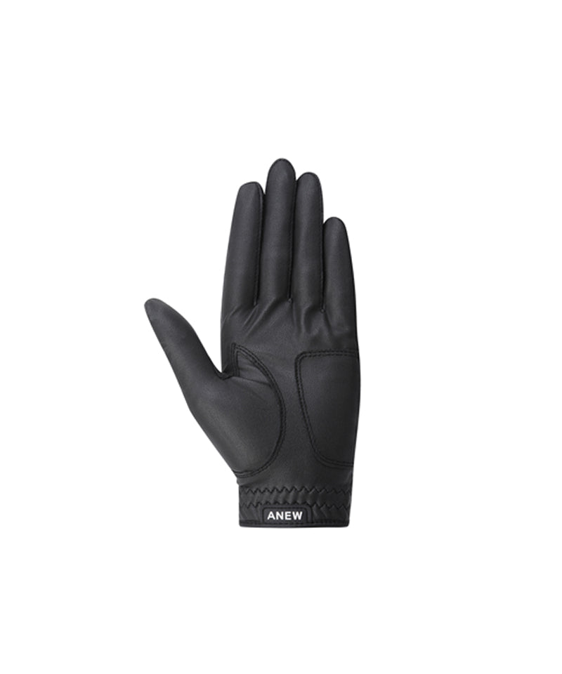 ANEW GOLF Women's Pair Mesh Logo Point Glove - Black – Anew Golf USA