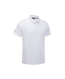 ANEW GOLF Men's SM Black Finish Jacquard Short T-Shirt - White