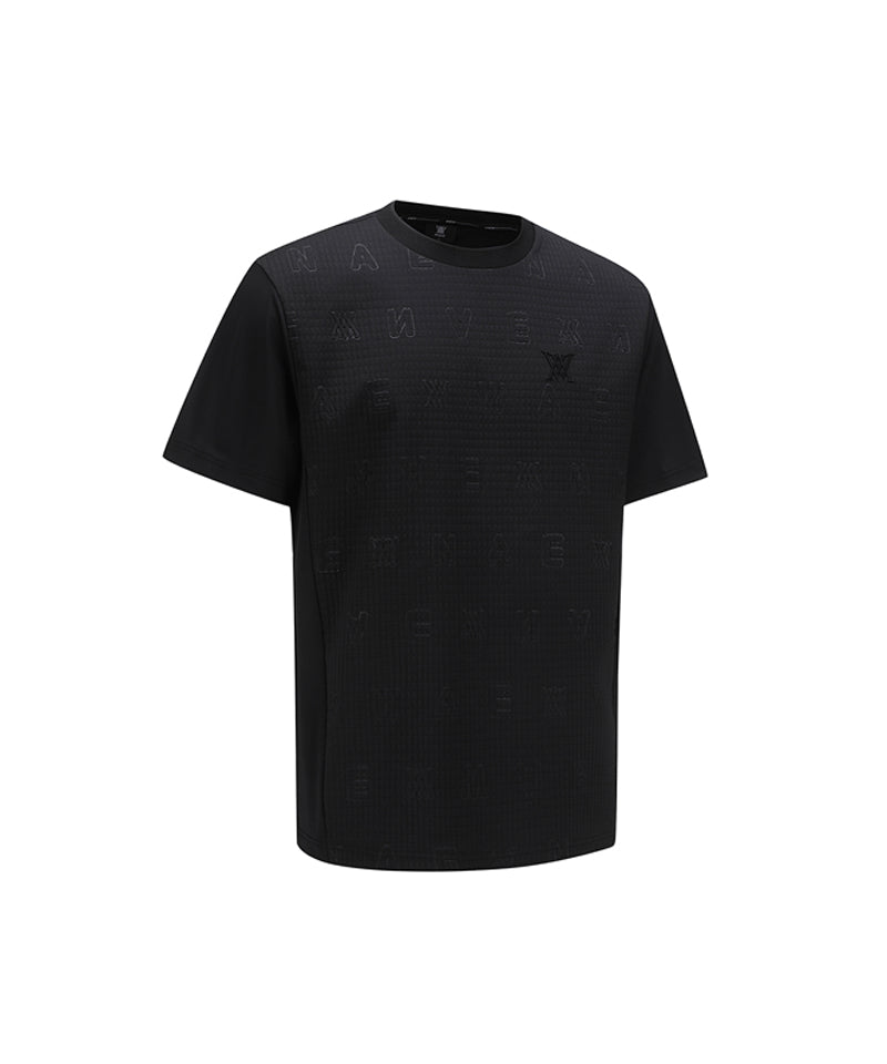 Men's Embo Graphic Short T-Shirt - Black