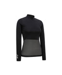 ANEW Golf Women's SM Mock Neck Base Layer - Black