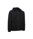 Men's Layered Hoodie Jacket - Black