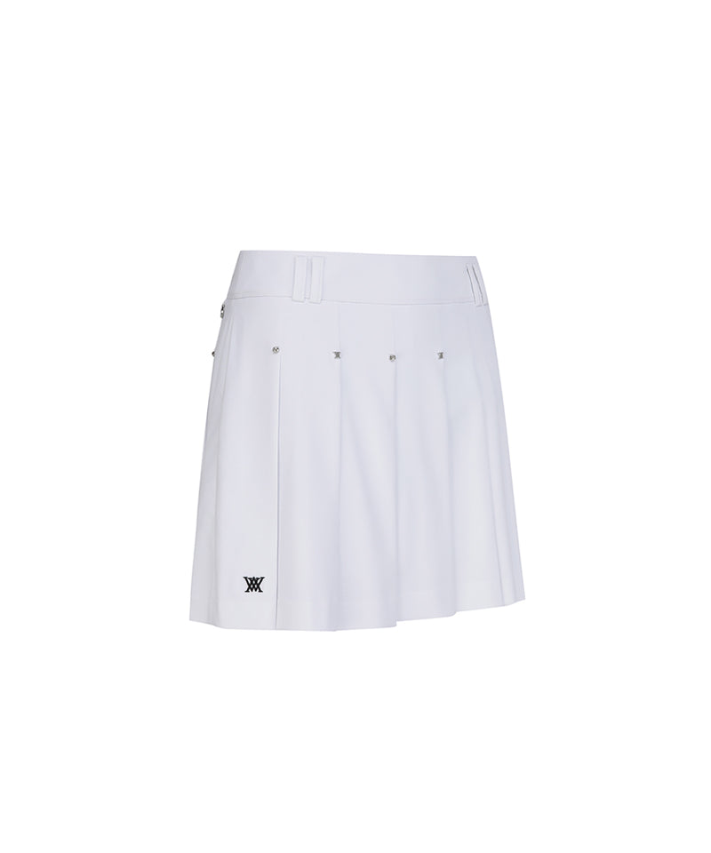 ANEW Golf Women's SP Essential Pleated Skirt - White – Anew Golf USA