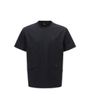 [Signature] Men's Woven Mix Crew Neck - Black