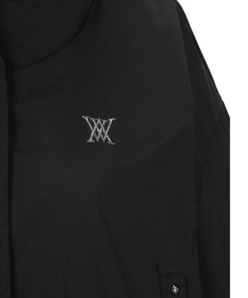 Women's Neck Point Short Sleeve JK - Black