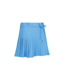 [Legacy Sale] Women's Ribbon Pleats Skirt - Aqua Blue