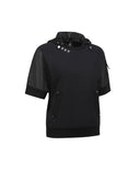 ANEW Golf Women's SM Hoody Pocket Short T-Shirt - Black