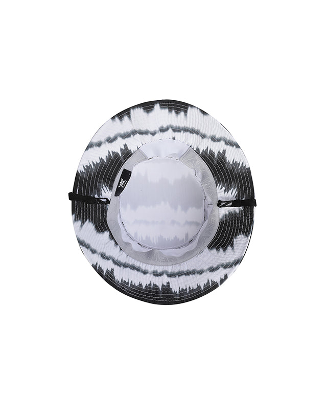 Men's Wave Tie Dye Bucket Hat - Black