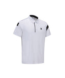 Men Ice Dots Incision Point Short T-Shirt - White