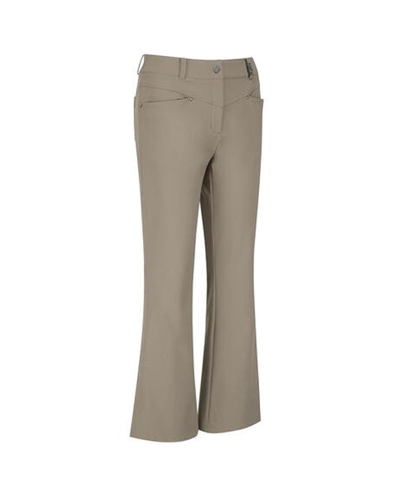Women's V-Line Incision Boots Cut L/PT - Beige