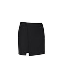 Women's Fleece Incision Point A-Line Skirt - Black