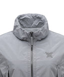 Women's Shirring Point MA-1 Jacket - Gray