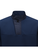 Men's Woven Block Half Zip Long T-Shirt - Ice Blue