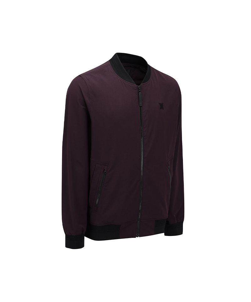 Men's FA Signature MA-1 Jacket - Burgundy