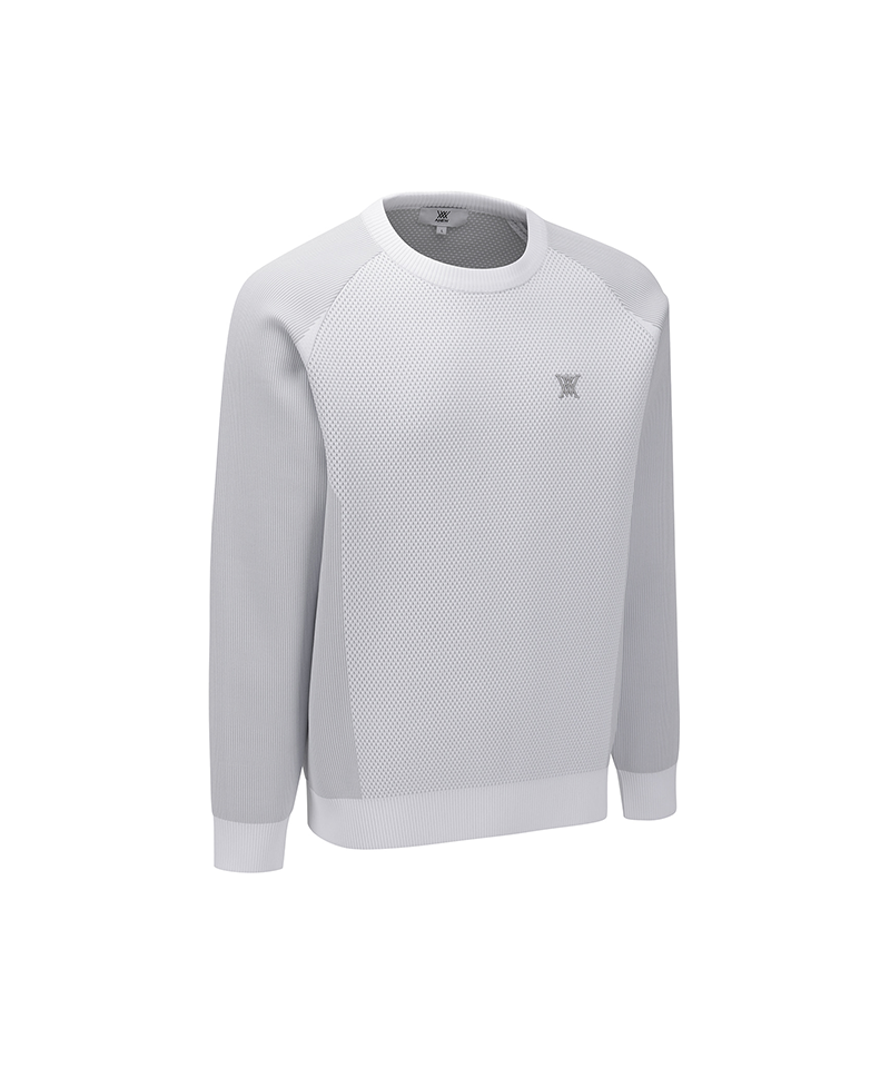 Men's FA Raglan Sleeve Sweater - Light Grey